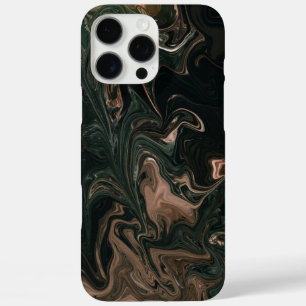 Grün- und Marmor - Papiermarmor iPhone 16 Pro Max Hülle