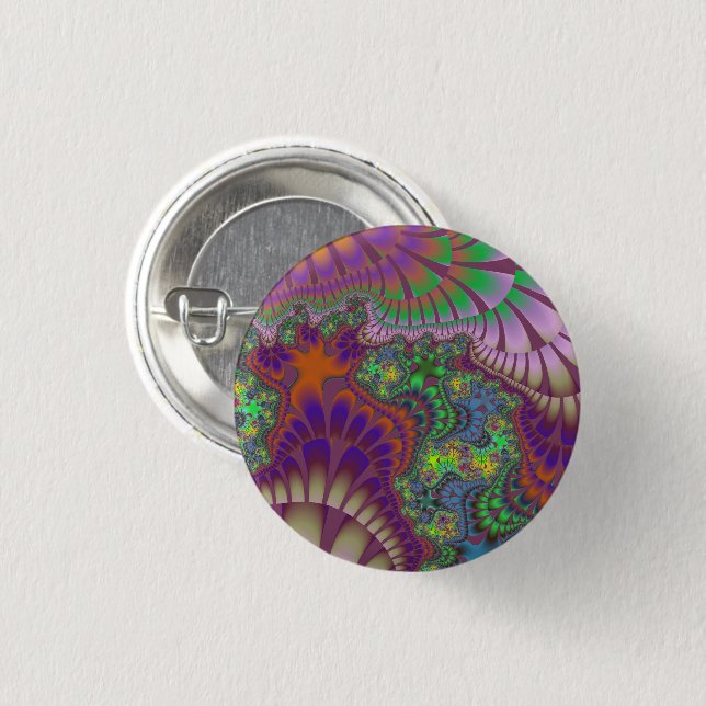Grün und Orange Melt Button (Vorne & Hinten)