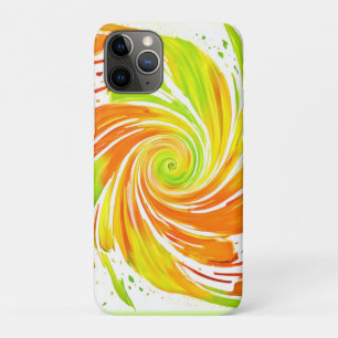 Grün- und Orangenspiraldesign Case-Mate iPhone Hülle