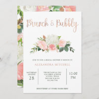 Grün und Rosa Blume| Brunch & Bubble