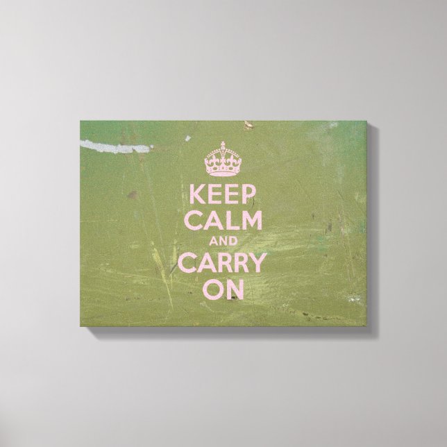 Grün- und rosa Oliven-Behalten Ruhe Leinwanddruck (Vorderseite)