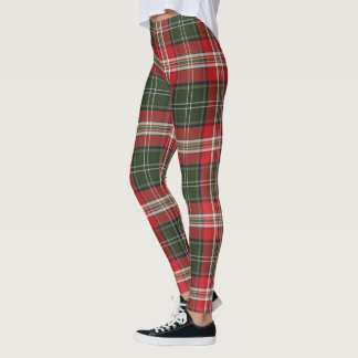  grün und rot Royal Stewart Tartan Leggings