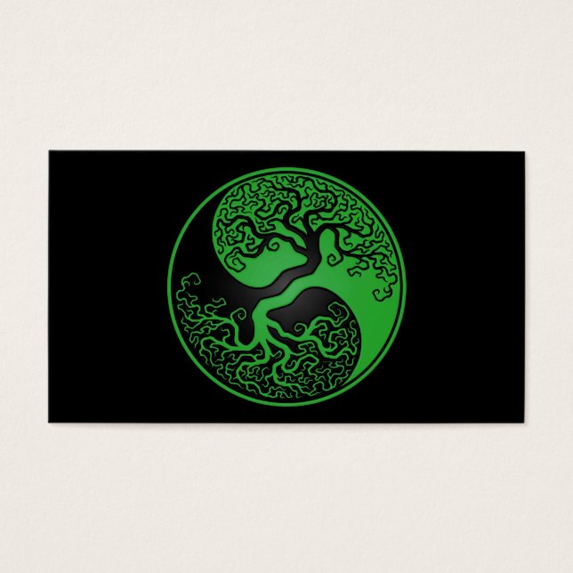 Grün und Schwarz des Lebens Yin Yang (Vorderseite)