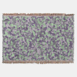 grün und violett getarntes Abstract Decke