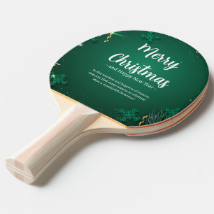 Grün und Weiß Einfache Weihnachtstage Bestes Tischtennis Schläger
