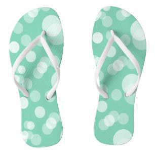 Grün und Weiß JUGEND Flip Flops