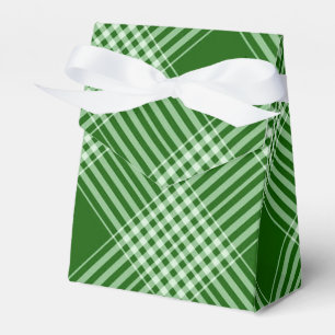 grün und weiß Kariert Geschenkschachtel