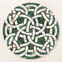 Grün und Weiß Knoststone Mosaik