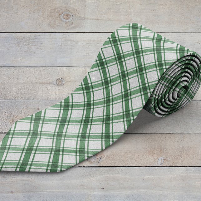 Grün und Weiß Krawatte (Green and White Neck Tie
)