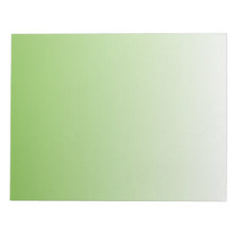 Grün und Weiß Notizblock