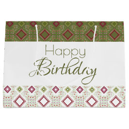 Grün und Weiß von Olivenöl Große Geschenktüte