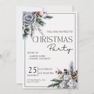 Grün und Weiß Weihnachtsgebäck Party Einladung