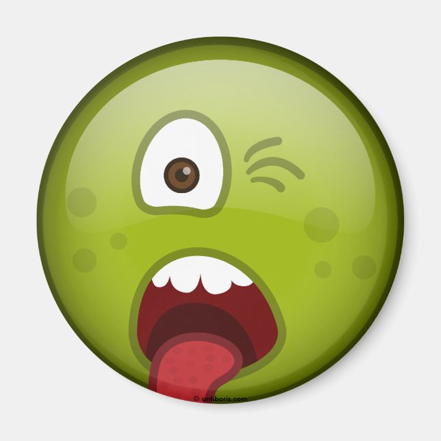 Grün verkleidet magnet (Vorne)