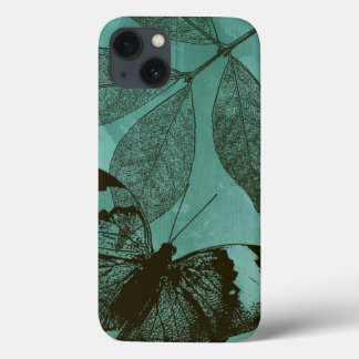 Grün verlässt Schmetterling iPhone 13 Hülle