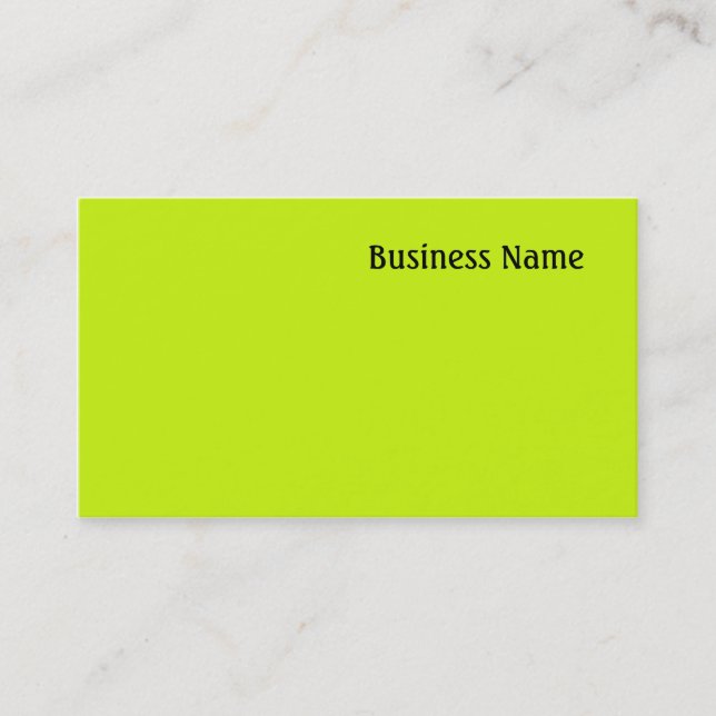 Grün Visitenkarte (Vorderseite)