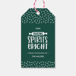 Grün Weihnachtsgebäck - Spirituosen Urlaub Geschenkanhänger
