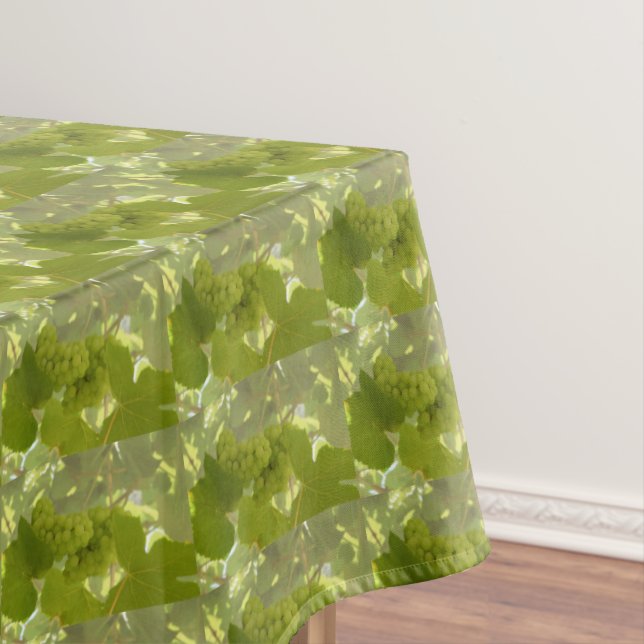 Grün, Weinberg, Weintrauben, Gartenszene Tischdecke (Beispiel)