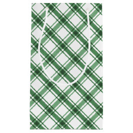 Grün-Weiß-Karierte Geschenktasche Kleine Geschenktüte