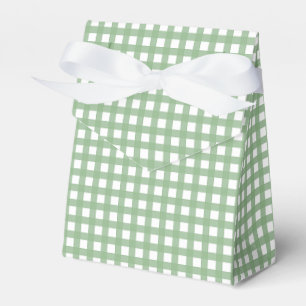 Grün/Weiß Karierter Zelt-Geschenkboxen Geschenkschachtel