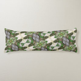 Grün/Weiß Kissen mit Backyard Bird