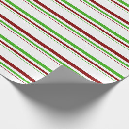 Grün, Weiß, rot gefärbt Weihnachtsmuster Geschenkpapier