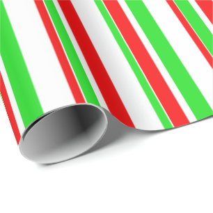 Grün, Weiß, Rot Inspiriert Geschenkpapier