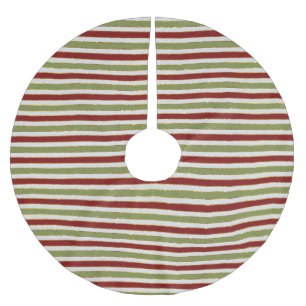 Grün, weiß, Rot und Goldfolien-Weihnachten Polyester Weihnachtsbaumdecke