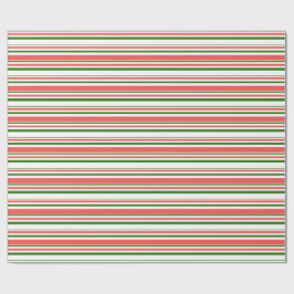 Grün, Weiß, Rot Weihnachtsgeschmack Geschenkpapier
