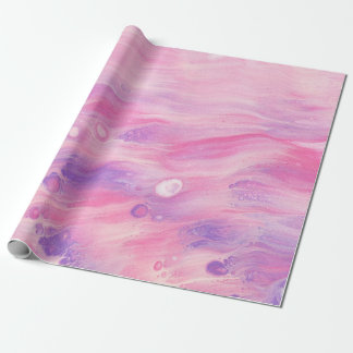 GRÜN-WEIßE ABSTRAKTE MALEREI GESCHENKPAPIER