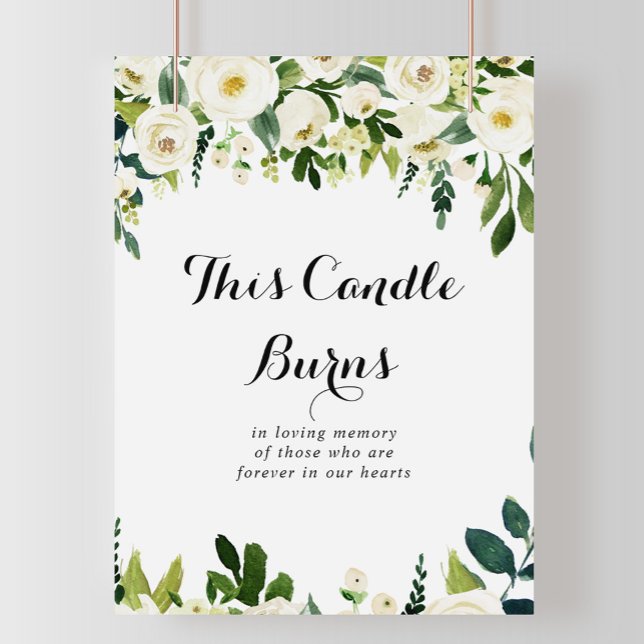 Grün Weiße Blüte Dieses Kerzenleuchter Poster (Von Creator hochgeladen)