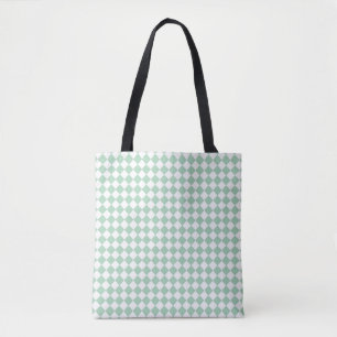 Grün Weiße Checker-Diamant-Muster-Schulter