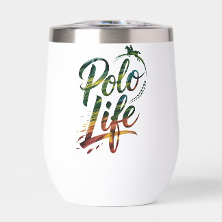 Grün Weiße Polo Life Typografie