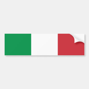 Grün Weiße und Rote Italienische Flaggenfarben Autoaufkleber