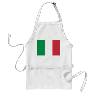 Grün Weiße und Rote Italienische Flaggenfarben Schürze
