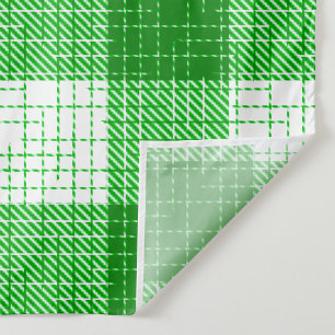 Grün-weißer, fett karierter Karo-Design  Stoff