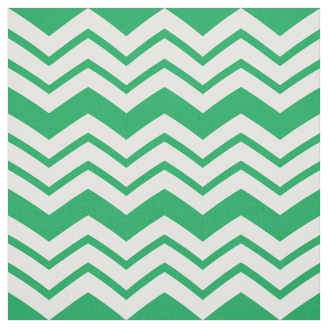 Grün-weißes Chevron-Zickzack-Musterdesign  Stoff (Muster)