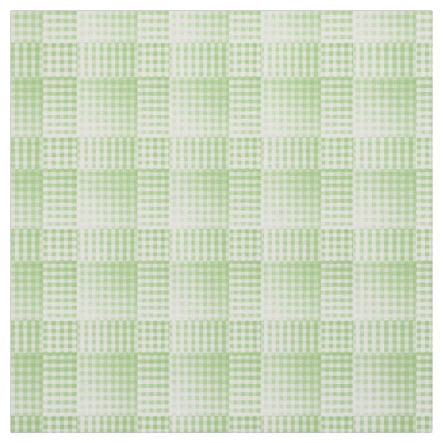 Grün-weißes Schachbrettmuster Abstract Stoff (Muster)