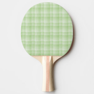 Grün-weißes Schachbrettmuster abstrakt Tischtennis Schläger