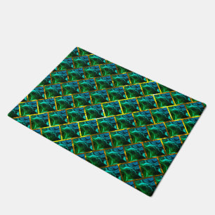 Grün wie Smaragd unter einem goldenen Gitter? Fußmatte