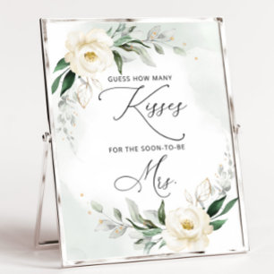 Grün wie viele Küsse Brautparty-Spielplakat Poster