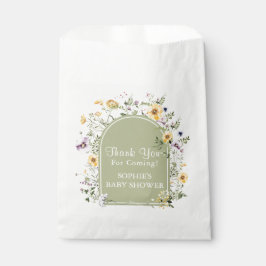 Grün Wildblume Baby in Blütendusche Geschenktütchen