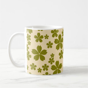 Grün Y2K Wildblume Fett Retro Frühjahrs Küche Kaffeetasse