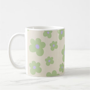 Grün Y2K Wildblume Fett Retro Frühjahrs Küche Kaffeetasse