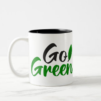 Grün Zweifarbige Tasse