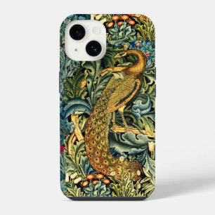 GRÜNANLAGEN, WALDTIERE,PFau IN GRÜNER BLUMENPRACHT iPhone 14 Hülle