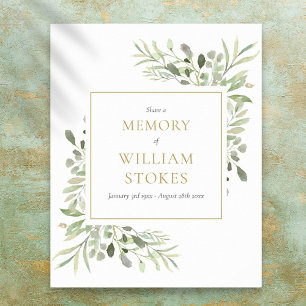 Grünbeerdigung als Gedächtniszeichen Poster