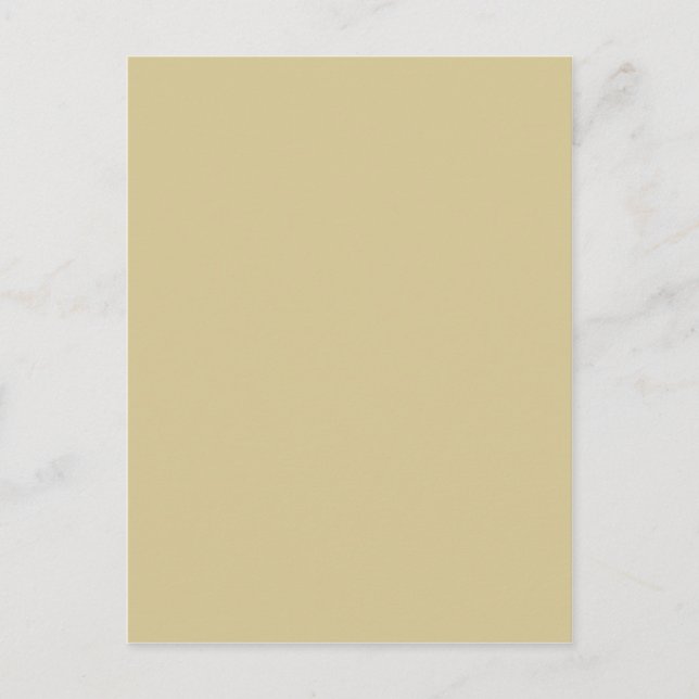 Grünbeige Postkarte (Vorderseite)