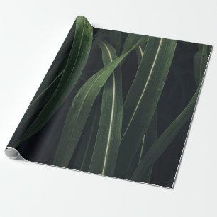 GRÜNBLÄTTRIGE PFLANZE GESCHENKPAPIER