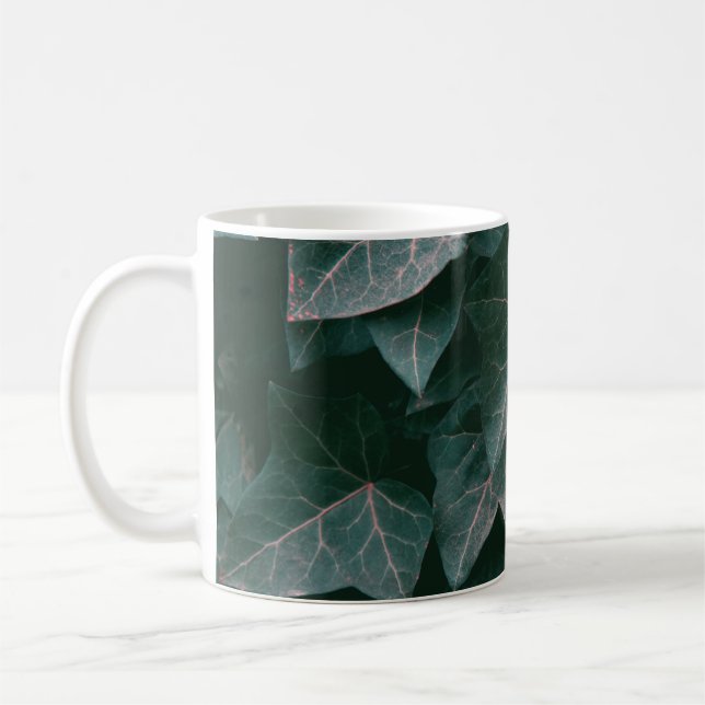 GRÜNBLÄTTRIGE PFLANZE KAFFEETASSE (Links)