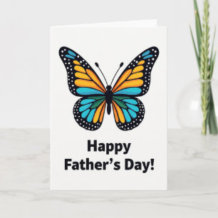 Grünblaue Schmetterling Vatertagskarte Karte